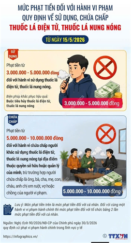 Mức phạt tiền đối với hành vi vi phạm quy định về sử dụng, chứa chấp