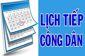 Lịch tiếp công dân
